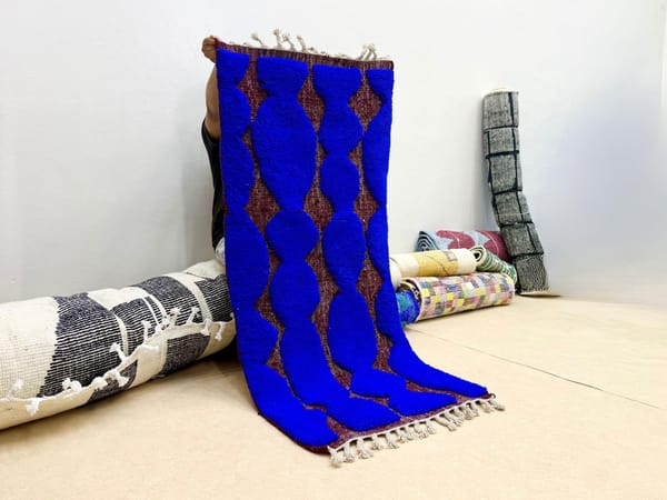 Custom Rug, Handmade Moroccan Runner Beni Ourain Wool